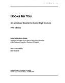 Cover of: Books for You: An Annotated Booklist for Senior High Students: 1995 (Books for You)