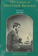 Cover of: The Letters of Matthew Arnold: 1860-1865 (Letters of Matthew Arnold)