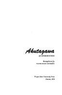 Cover of: Akutagawa: an introduction.
