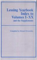 Cover of: Lessing Yearbook Index to Volumes I-XX and the Supplements (Lessing Yearbook) by Edward Dvoretzky