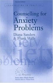 Cover of: Counselling for Anxiety Problems (Counselling in Practice series)