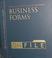 Cover of: Business Forms on File
