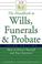 Cover of: The Handbook to Wills, Funerals, and Probate