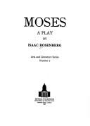 Cover of: Moses by Isaac Rosenberg