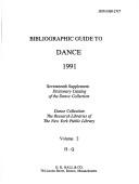 Cover of: Bg Dance 1991 V 2 by NYPL, NYPL