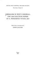 Cover of: Liberalism in West Cornwall (New S.) by E. Jaggard