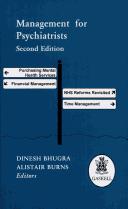 Cover of: Management for Psychiatrists by 