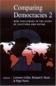 Cover of: Comparing Democracies 2 by Lawrence LeDuc, Richard G. Niemi, Pippa Norris