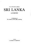 Cover of: Sri Lanka by K.M.De Silva