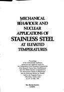 Cover of: Mechanical Behaviour and Nuclear Application of Stainless Steel at Elevated Temperatures (Book)