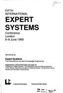 Cover of: Fifth International Expert Systems Conference, London, 6-8 June, 1989