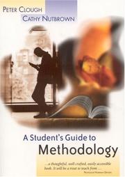 Student's Guide to Methodology by Peter Clough, Cathy Nutbrown
