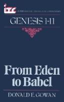 Cover of: Genesis 1-11 by Donald E. Gowan, Donald E. Gowan