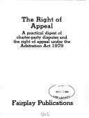 The Right of Appeal by W.E. Astle