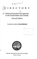 Cover of: Directory of Historical Societies and Agencies in the United States and Canada