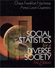 Cover of: Social statistics for a diverse society by Chava Frankfort-Nachmias