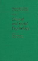 Cover of: Research Instruments in Social Gerontology: Clinical and Social Psychology (Clinical & Social Psychology)