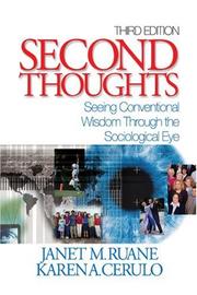 Second thoughts by Janet M. Ruane, Karen A. Cerulo