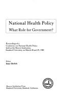 Cover of: National Health Policy (Hoover Press publication)