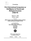 Cover of: First International Symposium on Intelligence in Neural and Biological Systems, INBS'95: proceedings, May 29-31, 1995, Herndon, Virginia