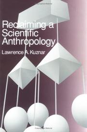 Cover of: Reclaiming a Scientific Anthropology
