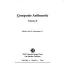 Cover of: Computer Arithmetic II (Ieee Computer Society Press Tutorial)