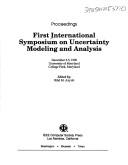Cover of: Proceedings: First International Symposium on Uncertainty Modeling and Analysis