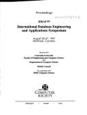 Cover of: 1997 International Database Engineering and Applications Symposium - Ideas 