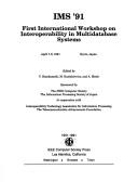 Cover of: International Workshop on Interoperability in Multidatabase Systems