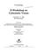 Cover of: Cybernetic Vision - II Wcv '96 - Post Proceedings