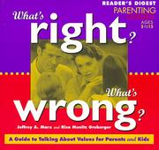 Cover of: What's right? what's wrong? by Marx, Jeffrey A. Rabbi.