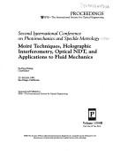 Cover of: Moiré techniques, holographic interferometry, optical NDT, and applications to fluid mechanics | International Conference on Photomechanics and Speckle Metrology. (2nd 1991 San Diego, Calif.)
