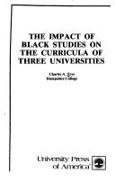 Impact of Black Studies by FRYE