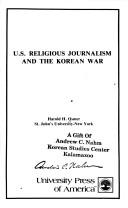 Cover of: U.S. religious journalism and the Korean war