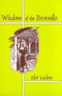 Cover of: Wisdom of the Poverello | Eloi Lecierc