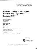 Cover of: Remote Sensing of the Ocean, Sea Ice, and Large Water Regions, 2005: 19-20 September, 2005, Bruges, Belgium (SPIE Conference Proceedings)