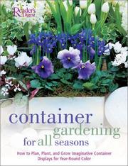 Cover of: Reader's Digest container gardening for all seasons