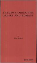 Cover of: The Jews Among the Greeks and Romans, 1915