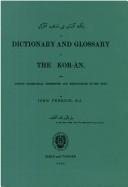 A Dictionary and Glossary of the Koran by John Penrice