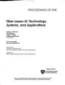Cover of: Fiber Lasers III (Proceedings of SPIE)