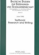 Cover of: Textbook: Research and Writing (Baltische Studien Zur Erziehungs- Und Sozialwissenschaft)