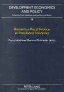 Cover of: Romania--Rural Finance in Transition Economies (Development Economics and Policy, Bd. 14) by Franz Heidhues