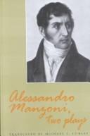Alessandro Manzoni, Two Plays by Alessandro Manzoni