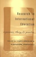 Cover of: Research in International Education: Experience, Theory, & Practice (Counterpoints (New York, N.Y.), V. 180.)