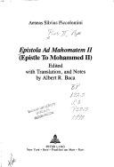 Cover of: Epistola ad Mahomatem II =: Epistle to Mohammed II