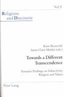 Cover of: Towards a Different Transcendence by 