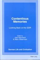 Cover of: Contentious Memories by 