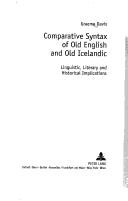 Cover of: Comparative Syntax of Old English And Old Icelandic | Davis Graeme