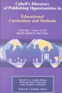 Cover of: Cabell's Directory of Publishing Opportunities in Educational Curriculum and Methods by David W. E. Cabell, Deborah L. English