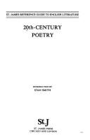 Cover of: 20th Century Poetry (St. James Reference Guide to English Literature, Vol 5)